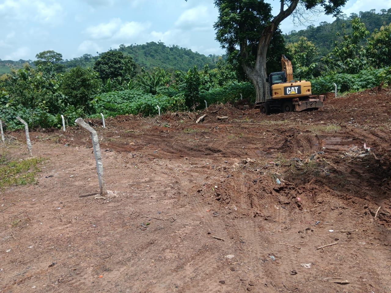 Land clearing underway at the project site